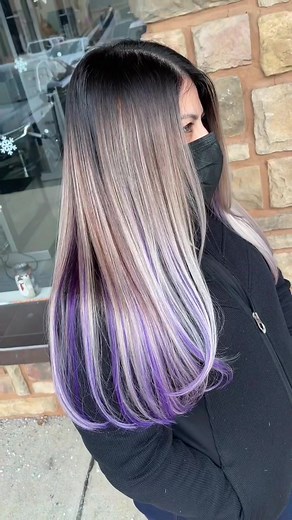 Beautiful Blonde Hair with Purple Peekaboos Tutorial