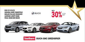 Shop the biggest selection of Buicks for up to 30% below MSRP at Southern Buick GMC Greenbrier. | Southern Auto Group