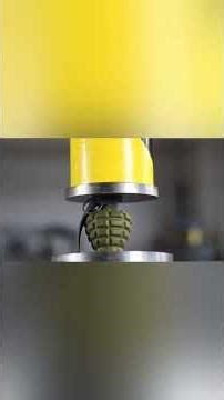 Crushing an MK2 Grenade Toy with a Hydraulic Press | Slow Motion Shell Break #shorts