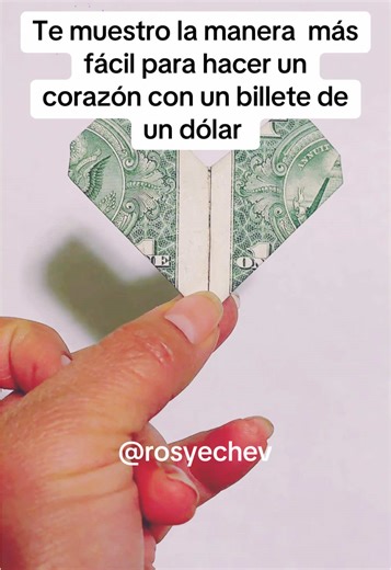 Dollar Heart Tutorial: Easy Origami Heart Folding