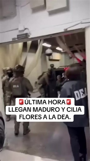 🚨ÚLTIMA HORA🚨 LLEGAN MADURO Y CILIA FLORES A LA DEA. #urgente #eeuu #venezuela #trump #fyp