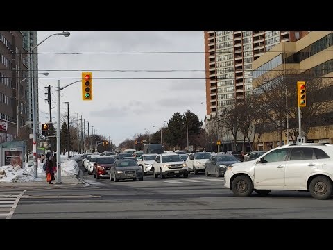 New Third Signal Heads & Right Turn Overlaps Installed at Sheppard & Kennedy in Toronto