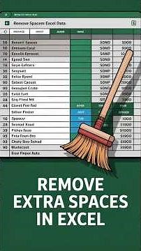 One click removes all Excel spaces