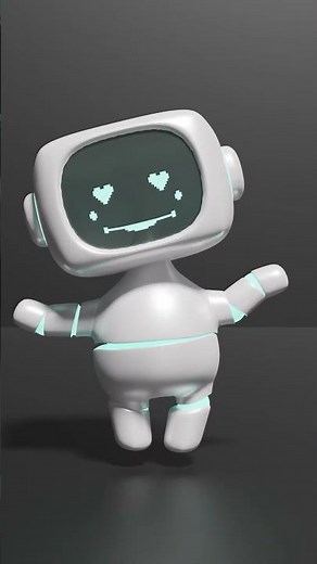 how to create a cute character in blender - 3d robot in Blender