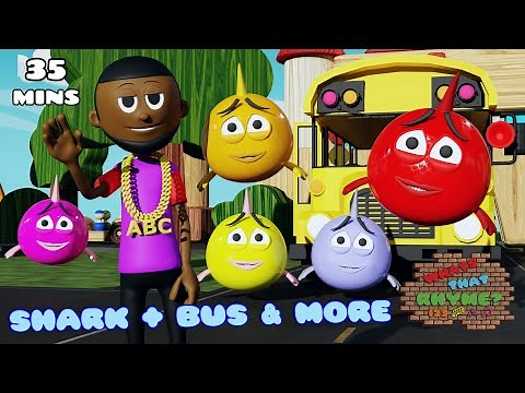 Baby Shark + Wheels on The Bus + More Nursery Rhymes & Kids Songs ‪@whatsthatrhyme‬