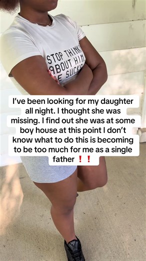 I’ve been looking for my daughter all night. I thought she was missing. I find out she was at some boy house at this point I don’t know what to do this is becoming to be too much for me as a single father #trending #fyp #viral