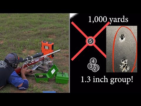 Smallest 1000 yard group ever caught on camera!