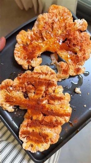 Cauliflower steak with chimichurri #cauliflower