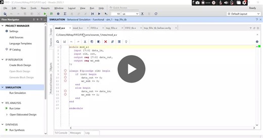 #verilog #fpga #vlsi #fifo #fsm #digitaldesign #rtldesign #vivado #electronics #engineering | Abhay Patil