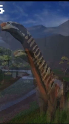 TITANOSAURUS ROARS #jurassicblocky #sauropod #titanosaurus #jurassicworldrebirth #roblox