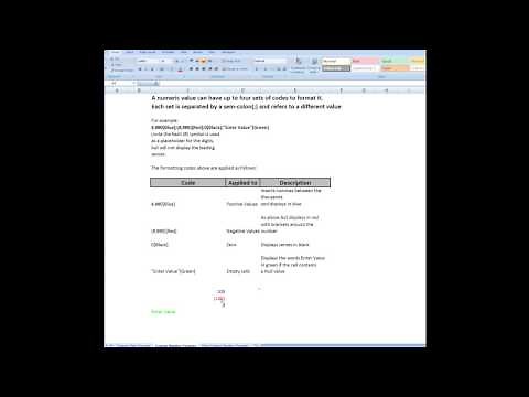 How to use custom formatting in date and number cells in Excel 2013,2010,2007