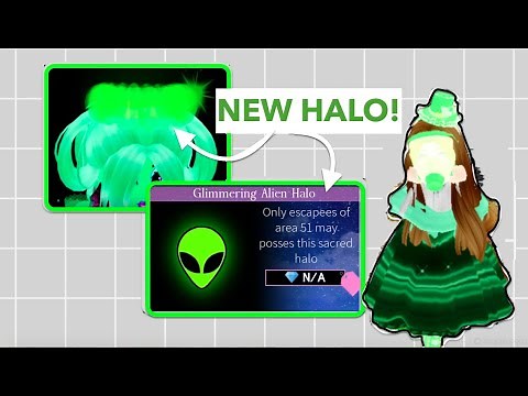 👽NEW ALIEN HALO! AREA 51 ESCAPEE! | Royale High | Credit to Cybernova |