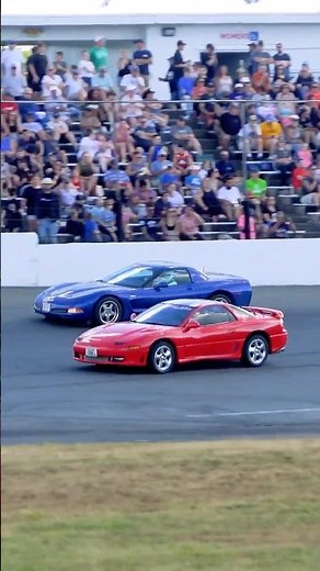 Mitsubishi 3000GT VR4 vs Chevy Corvette C5 Spectator Drags at Seekonk Speedway!