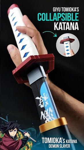 Giyu Tomioka's Nichirin sword - Demon Slayer