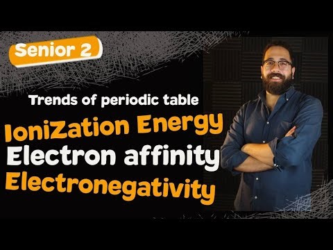 Chemistry | senior 2 first term 2023 chapter (2)lesson2 | Ionization energy | دكتور/محمود المشتولى