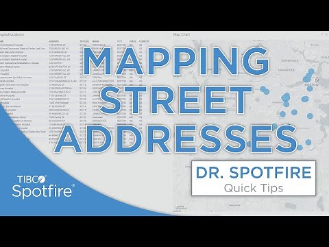 Map Street Addresses Directly with Geocoding and Reverse Geocoding in Spotfire