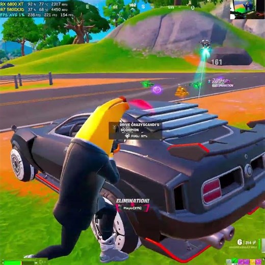 Fortnite 4K Performance Mode Gameplay #336