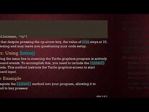 How to Fix the Python Turtle Event Listener Issue with Global Variables