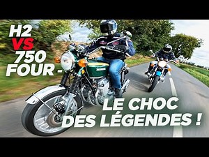 Kawasaki 750 H2 vs Honda 750 Four: The Duel of the Legends of the 70s!