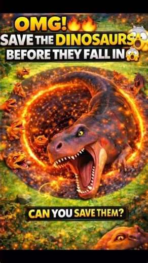 🔥 DINOSAURS ARE IN DANGER| #challengecomplete SAVE THEM😱