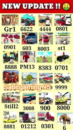 😎New 💥All Super Car 🚗 Cheat Code In Indian Bike Driving 3d #shorts #indianbikedriving3d #ytshorts