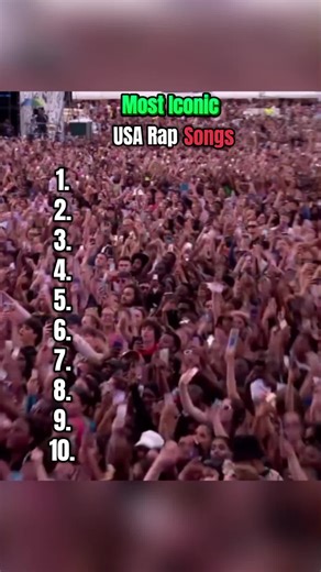 Most Iconic USA Rap Songs #rap #USA