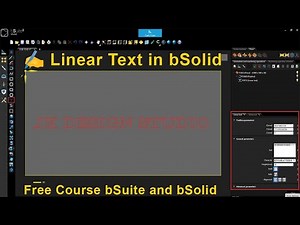 bSolid / bSuite Linear Text Tool Tutorial | CNC Text Engraving Made Simple