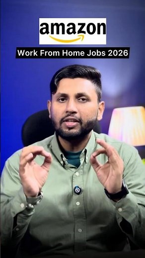 Amazon Work From Home Job 2026 | Online Jobs At Home | Work From Home Jobs | Amazon Jobs 2026