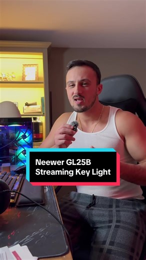 Best Budget Streaming Light #techtok #streamingsetup #streaming #elgato #setup