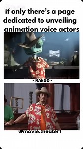 1.4M views · 10K reactions | Behind the voices RANGO #foryou #fyp #instagood #animation #viral #reels #cartoon #voiceover | Movie.theater1 | Facebook