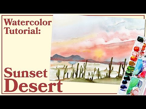 You can paint THIS Sunset Desert... I know you can...