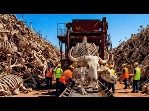 Inside A Factory That Recycles Millions of Animal Skeletons: The Way They Are Made Is Astonishing.