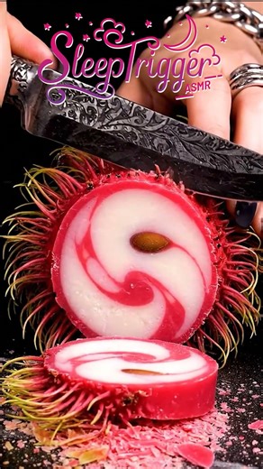 ASMR | Slicing a Rambutan 🔪 The Spikes. The Sound. The Reveal.