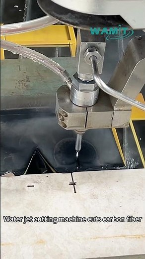 WAMIT Water jet cutting machine cuts carbon fiber
