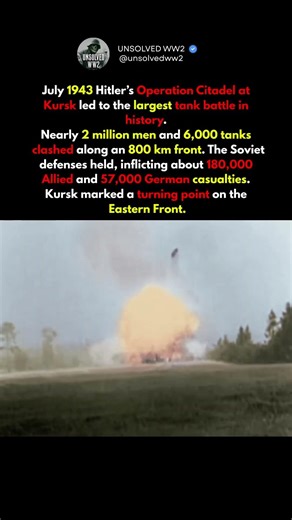 The largest Tank Battle in history #shorts #ww2 #worldwar2