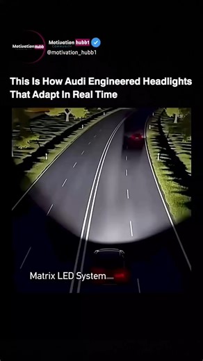 Motivational Videos | Headlights smarter than the driver? 👀 Audi’s Matrix LED System adapts in real-time, lighting your way without blinding others. This is not... | Instagram