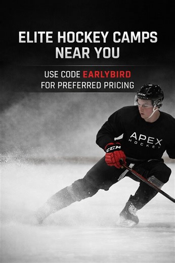 Get ready for 2026 Spring & Summer Hockey Camps! • Power skating to boost speed • Puck control drills to sharpen skills • Small-area games. Use code EARLYBIRD for preferred pricing. Find a camp near you and secure your spot today. | Apex Hockey