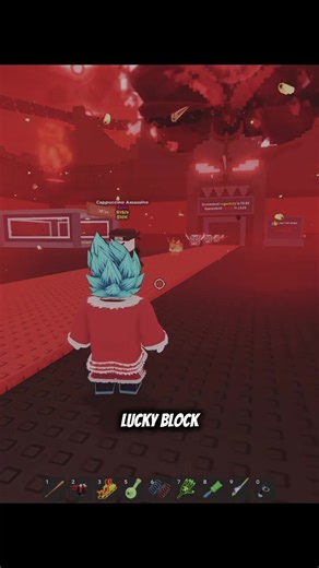 Raining lucky blocks #roblox #brainrot