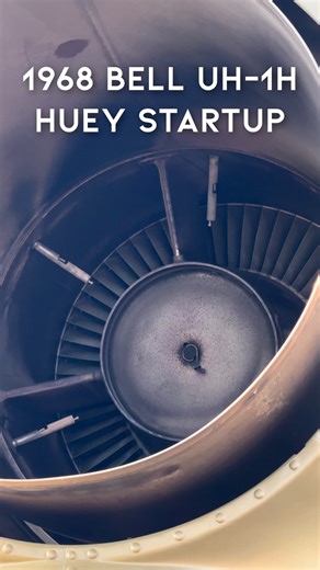 Turn & Burn on Instagram: "Up-close view of a Huey starting up 🚁 It sure is hot right behind that tailpipe! 🔥 Special thanks to @fly_with_alexis and the @gatewayaahf for the amazing opportunity to film their helicopters! #huey #helicopter #startup #turbine #warbird #avgeek #armyaviation #armyaviationheritagefoundation #airshow #slowmotion #slowmo #avgeeks #warbirds #turnandburn #turnandburnaviation"