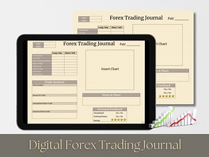 Forex Trading Journal Digital Printable Template Instant Download PDF Finance FX Trading Log Tracker Currency Options Futures Investments - Etsy