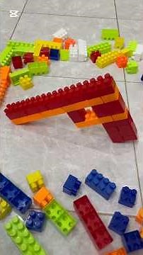 satisfying diy block gun/building blocks/block game/block asmr