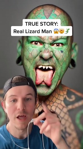 Crazy True Story About The Real Human Lizard Man 😱🤯🦎 #fyp #foryoupage #facts #funfacts #truestory #storytime #lizard