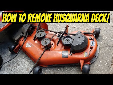 Husqvarna Lawn Mower/Tractor Remove Deck YTH24V48 (Detailed 2025 Tutorial)!