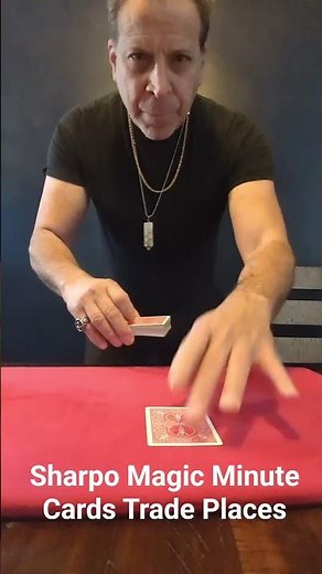 Sharpo Magic Minute. Randomly Selected Cards Trade Places. #sharpo #magic #cardmagic #cardtricks