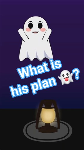 Curious Ghost in Trouble 👻💡 #animation #ghost #cute