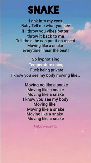 Snake Lyrics #shorts #lyrics #new