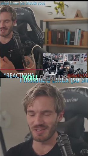 PewDiePie Falls in LOVE with Linux?! (Insane Customization)
