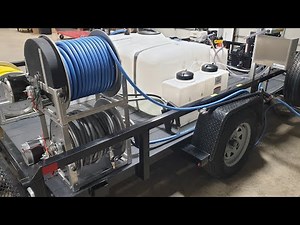 Pressure washer soft wash single axle trailer build