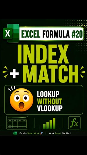 📊 How to Use INDEX MATCH Formula in Excel | Better Than VLOOKUP #excel #chanduedu #viral #trending