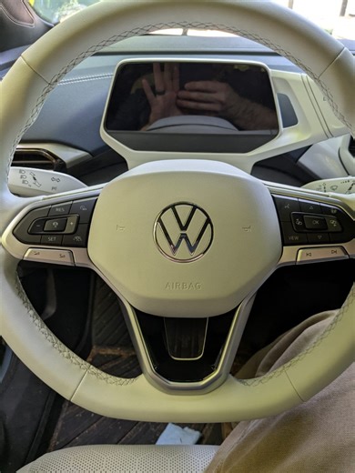 I have real steering wheel buttons :)